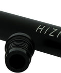HIZN Pre-Roll Hülle in Schwarz mit Schraubdeckel, Seitenansicht ohne Hintergrund