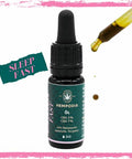 Hempodia CBD-Öl Sleep Fast 10ml: dunkle Tropfflasche mit Pipette, pink umrandet