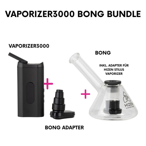Openmind Vaporizer-Bundle Vaporizer 3000 + Bubbler Bong + Bong-Adapter