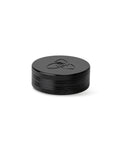 HIZEN Vaporizers Grinder Alu 6,3 cm 2-teilig schwarz, geschlossen mit Logo auf dem Deckel
