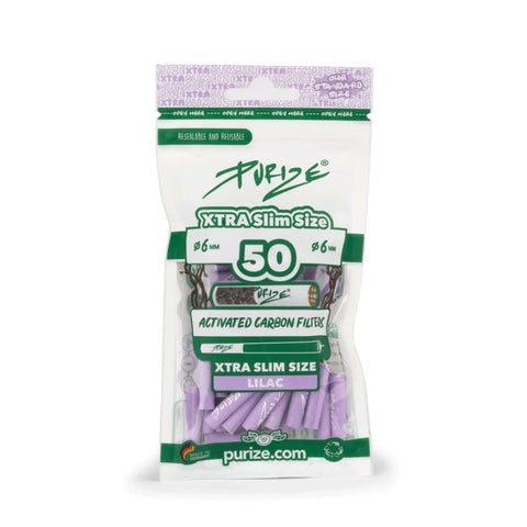 50 XTRA Slim Size Aktivkohlefilter (ø 6 mm)