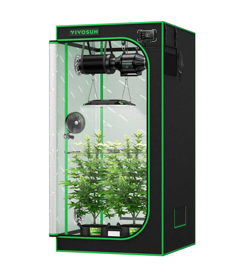 Smart Growbox Komplettset M für 2 Pflanzen (80x80x180 cm)